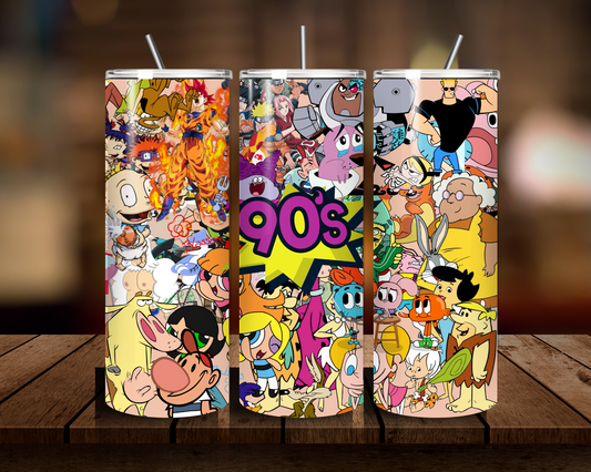 90’s cartoon characters cup
